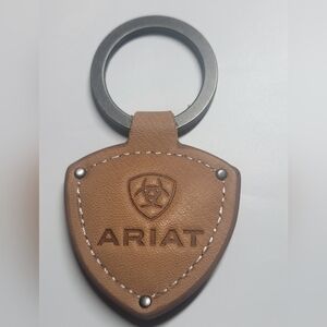 Ariat Brown Leather Keychain